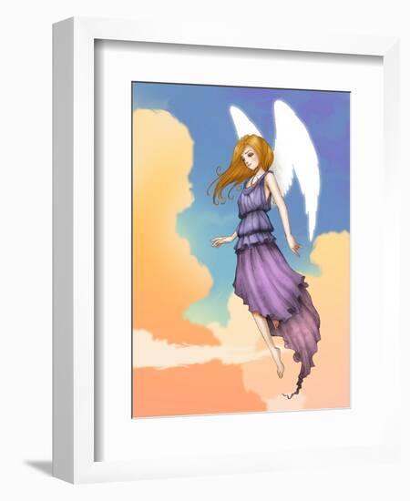 Angel In The Clouds-Harry Briggs-Framed Giclee Print