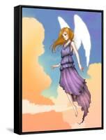 Angel In The Clouds-Harry Briggs-Framed Stretched Canvas