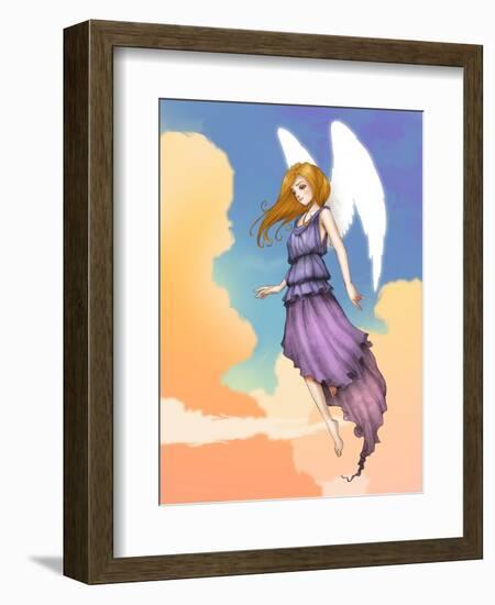 Angel In The Clouds-Harry Briggs-Framed Premium Giclee Print