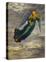 Angel in the Clouds-Edgar Jerins-Stretched Canvas