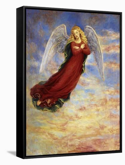 Angel in the Sky-Edgar Jerins-Framed Stretched Canvas