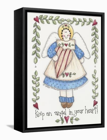 Angel in Your Heart-Debbie McMaster-Framed Stretched Canvas