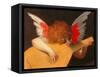 Angel making music-Fiorentino Rosso-Framed Stretched Canvas