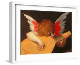 Angel making music-Fiorentino Rosso-Framed Giclee Print