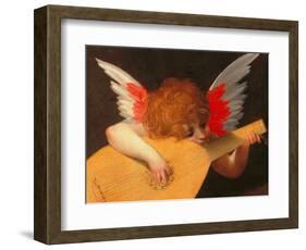 Angel making music-Fiorentino Rosso-Framed Giclee Print