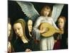 Angel Musician, Detail from Virgin Among Virgins, 1450-Gerard David-Mounted Giclee Print