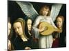 Angel Musician, Detail from Virgin Among Virgins, 1450-Gerard David-Mounted Giclee Print