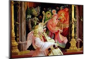 Angel Musicians, from the Concert of Angels from the Isenheim Altarpiece, circa 1512-16-Matthias Grünewald-Mounted Giclee Print