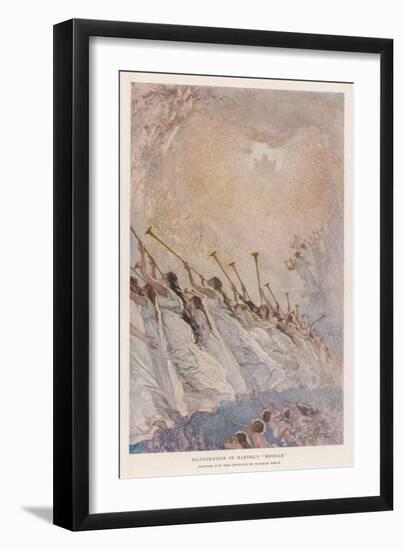 Angel Musicians: Not All Angels Play the Harp There's a Fair-Sized Brass Section as Well-Norman Price-Framed Art Print
