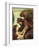 Angel of Death, 1890-Evelyn De Morgan-Framed Giclee Print