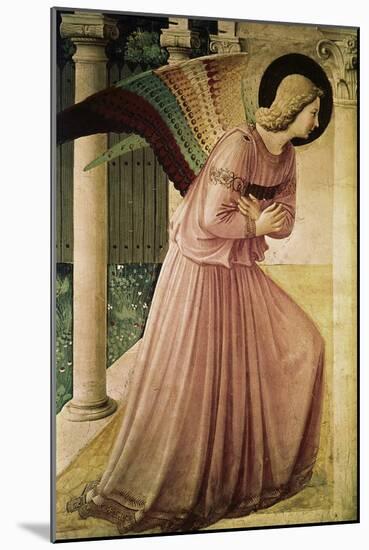 Angel of the Annunciation, Detail-Fra Angelico-Mounted Giclee Print