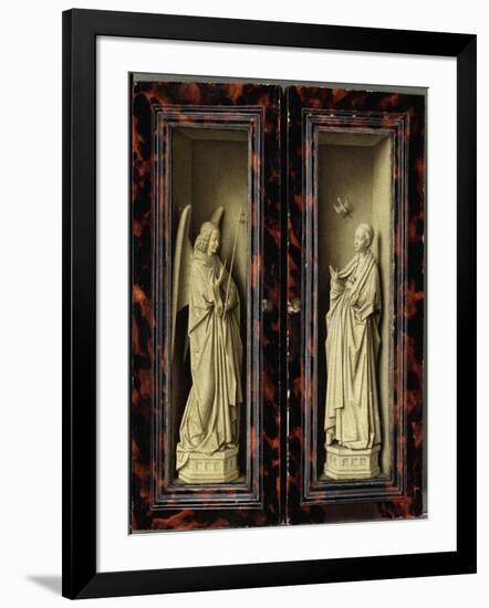 Angel of the Annunciation-Jan van Eyck-Framed Giclee Print