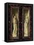 Angel of the Annunciation-Jan van Eyck-Framed Stretched Canvas