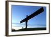 Angel of the North by Antony Gormley-Peter Barritt-Framed Photographic Print