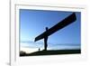 Angel of the North by Antony Gormley-Peter Barritt-Framed Photographic Print