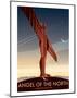 Angel of the North - Dave Thompson Contemporary Travel Print-Dave Thompson-Mounted Art Print