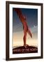 Angel of the North - Dave Thompson Contemporary Travel Print-Dave Thompson-Framed Giclee Print