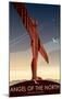 Angel of the North - Dave Thompson Contemporary Travel Print-Dave Thompson-Mounted Giclee Print