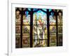 Angel of the Resurrection Stained Glass Window-Louis Comfort Tiffany-Framed Photographic Print