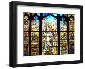 Angel of the Resurrection Stained Glass Window-Louis Comfort Tiffany-Framed Photographic Print