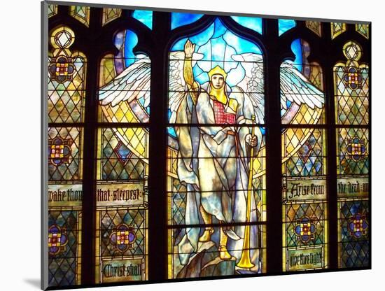Angel of the Resurrection Stained Glass Window-Louis Comfort Tiffany-Mounted Photographic Print