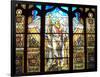 Angel of the Resurrection Stained Glass Window-Louis Comfort Tiffany-Framed Photographic Print