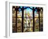 Angel of the Resurrection Stained Glass Window-Louis Comfort Tiffany-Framed Photographic Print