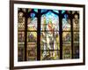 Angel of the Resurrection Stained Glass Window-Louis Comfort Tiffany-Framed Photographic Print