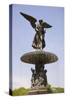 Angel of the Waters at the Bethesda Terrace in the Mid Park Quadrant in Central Park-null-Stretched Canvas