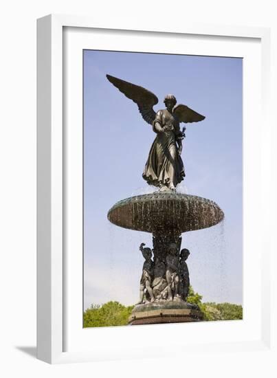 Angel of the Waters at the Bethesda Terrace in the Mid Park Quadrant in Central Park-null-Framed Giclee Print