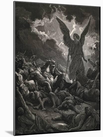 Angel of Yahweh of the Army of Sennacherib-null-Mounted Art Print