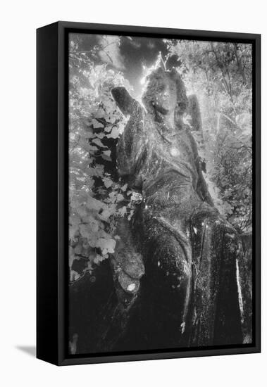 Angel on Tomb, Ardoginna House, County Waterford, Ireland-Simon Marsden-Framed Stretched Canvas