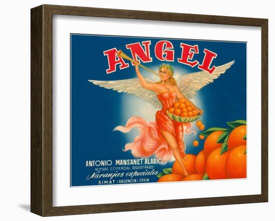 Angel Oranges-null-Framed Art Print