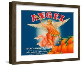 Angel Oranges-null-Framed Art Print