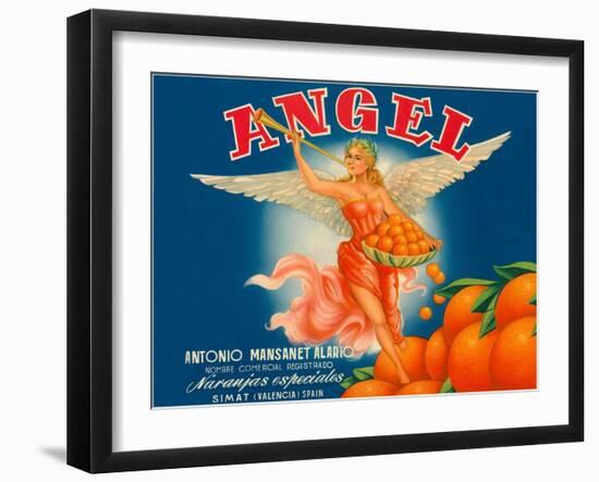 Angel Oranges-null-Framed Art Print