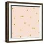 Angel Pink Golden Squares Confetti-Tina Lavoie-Framed Giclee Print