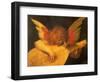 Angel Playing Lute-null-Framed Giclee Print