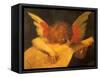 Angel Playing Lute-null-Framed Stretched Canvas