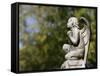 Angel Sculpture at Pere Lachaise Cemetery, Paris, Ile De France, France, Europe-Godong-Framed Stretched Canvas