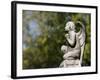 Angel Sculpture at Pere Lachaise Cemetery, Paris, Ile De France, France, Europe-Godong-Framed Photographic Print