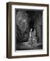 Angel Showing Mary Magdalene and 'The Other Mary' Christ's Empty Tomb, 1865-1866-Gustave Doré-Framed Giclee Print