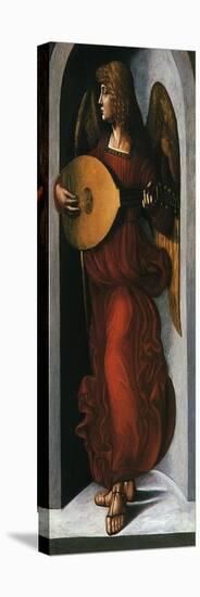 Angel with a Lute-Leonardo da Vinci-Stretched Canvas