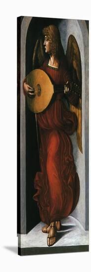 Angel with a Lute-Leonardo da Vinci-Stretched Canvas