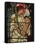 Angel with a Lyre, from the St. Cecilia Window, Christ Church, Oxford, 1875 (Stained Glass)-Edward Coley Burne-Jones-Framed Stretched Canvas