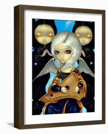 Angel with a Psaltery-Jasmine Becket-Griffith-Framed Art Print