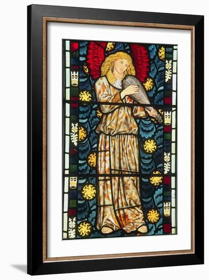 Angel with a Rebec, 1869-William Morris-Framed Giclee Print