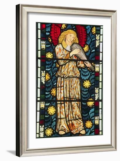 Angel with a Rebec, 1869-William Morris-Framed Giclee Print