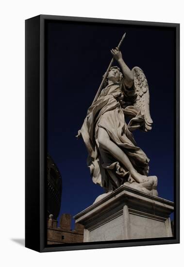Angel with a Spear-Domenico Induno-Framed Stretched Canvas