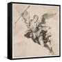 Angel with Arrow-null-Framed Stretched Canvas