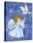 Angel with Dove-MAKIKO-Stretched Canvas